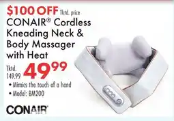 Boscov's CONAIR Cordless Kneading Neck & Body Massager with Heat offer