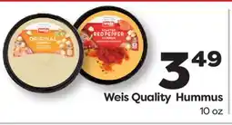 Weis Markets Weis Quality Hummus offer