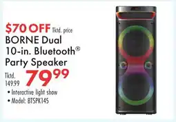 Boscov's BORNE Dual 10-in. Bluetooth Party Speaker offer