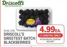 Kings Food Markets DRISCOLL'S SWEETEST BATCH BLACKBERRIES offer