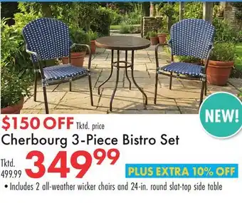 Boscov's Cherbourg 3-Piece Bistro Set offer