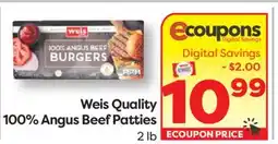 Weis Markets Weis Quality 100% Angus Beef Patties offer