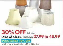 Boscov's Lamp Shades offer