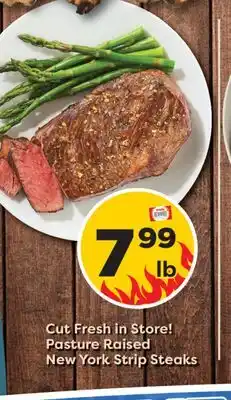 Weis Markets Pasture Raised New York Strip Steaks offer