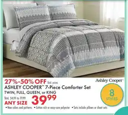 Boscov's ASHLEY COOPER 7-Piece Comforter Set offer