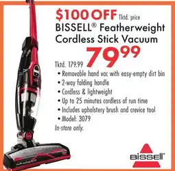 Boscov's BISSELL Featherweight Cordless Stick Vacuum offer