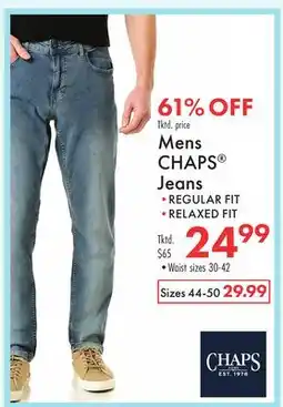 Boscov's Mens CHAPS Jeans offer
