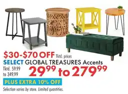 Boscov's GLOBAL TREASURES Accents offer
