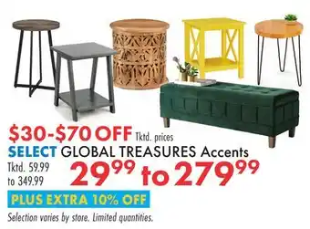Boscov's GLOBAL TREASURES Accents offer