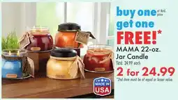 Boscov's MAMA 22-oz. Jar Candle offer
