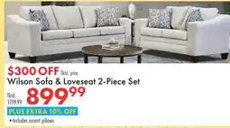 Boscov's Wilson Sofa & Loveseat 2-Piece Set offer