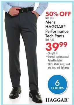 Boscov's Mens HAGGAR Performance Tech Pants offer