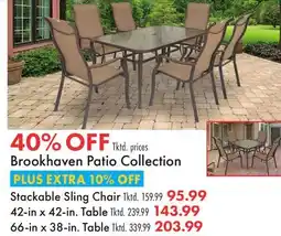 Boscov's Brookhaven Patio Collection offer