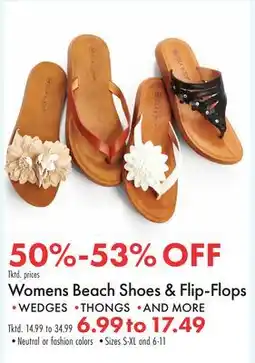 Boscov's Womens Beach Shoes & Flip-Flops offer