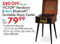 Boscov's VICTOR Newbury 8-in-1 Bluetooth Turntable Music Center offer