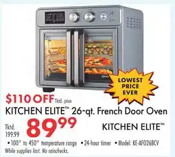 Boscov's KITCHEN ELITE 26-qt. French Door Oven offer