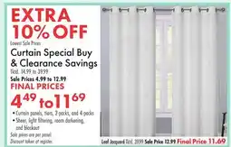Boscov's Curtain Special Buy & Clearance Savings offer
