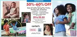 Boscov's Baby & Toddler Spring Play Clothes, Dresses, Sets, & Pajamas offer