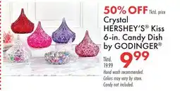 Boscov's Crystal HERSHEY'S Kiss 6-in. Candy Dish by GODINGER offer