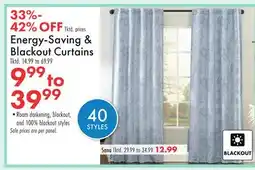 Boscov's Energy-Saving & Blackout Curtains offer
