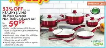 Boscov's HEALTHY LIVING 10-Piece Ceramic Non-Stick Cookware Set offer