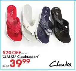 Boscov's CLARKS Cloudsteppers Tktd offer