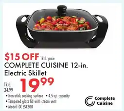 Boscov's COMPLETE CUISINE 12-in. Electric Skillet offer