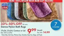 Boscov's Sienna Nylon Bath Rugs offer