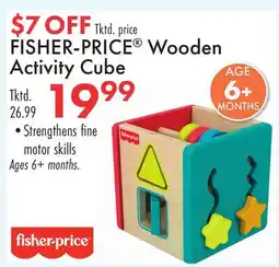 Boscov's FISHER-PRICE Wooden Activity Cube offer