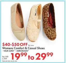 Boscov's Womens Comfort & Casual Shoes offer