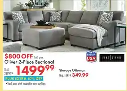 Boscov's Oliver 2-Piece Sectional offer