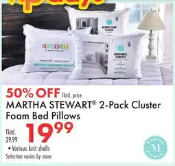 Boscov's MARTHA STEWART 2-Pack Cluster Foam Bed Pillows offer