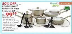 Boscov's HEALTHY LIVING Radiance 18-Piece Cookware Set offer