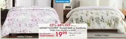 Boscov's ASHLEY COOPER Printed Quilt or Comforter offer