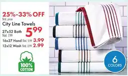 Boscov's City Line Towels offer