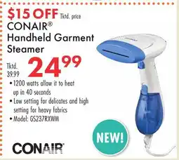 Boscov's CONAIR Handheld Garment Steamer offer