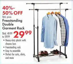 Boscov's Freestanding Double Garment Rack offer