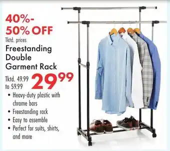 Boscov's Freestanding Double Garment Rack offer