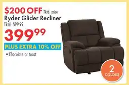 Boscov's Ryder Glider Recliner offer