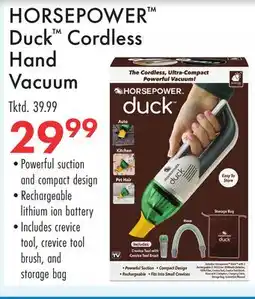 Boscov's HORSEPOWER Duck Cordless Hand Vacuum offer