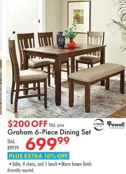 Boscov's Graham 6-Piece Dining Set offer