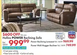 Boscov's Hollins POWER Reclining Sofa offer