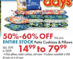 Boscov's Patio Cushions & Pillows offer