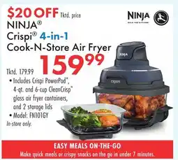 Boscov's NINJA Crispi 4-in-1 Cook-N-Store Air Fryer offer