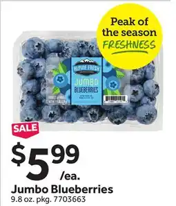 Stop&Shop Jumbo Blueberries offer