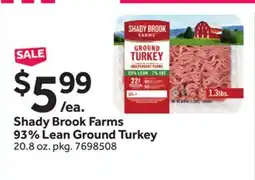 Stop&Shop Shady Brook Farms 93% Lean Ground Turkey offer