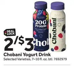 Stop&Shop Chobani Yogurt Drink offer