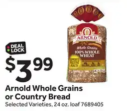 Stop&Shop Arnold Whole Grains or Country Bread offer