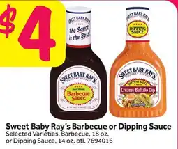 Stop&Shop Sweet Baby Ray's Barbecue or Dipping Sauce offer