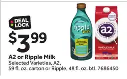 Stop&Shop A2 or Ripple Milk offer